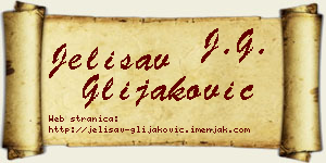 Jelisav Glijaković vizit kartica
